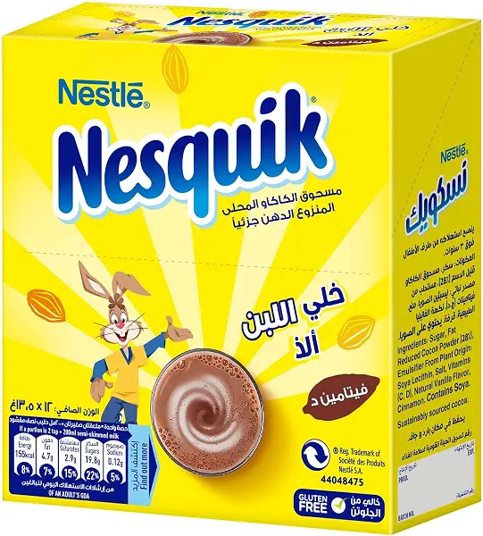 سعر ومواصفات مسحوق شوكولاتة من نسكويك 135 جم، 12 × كيس (B0FN8H9YJ6) على Amazon EG