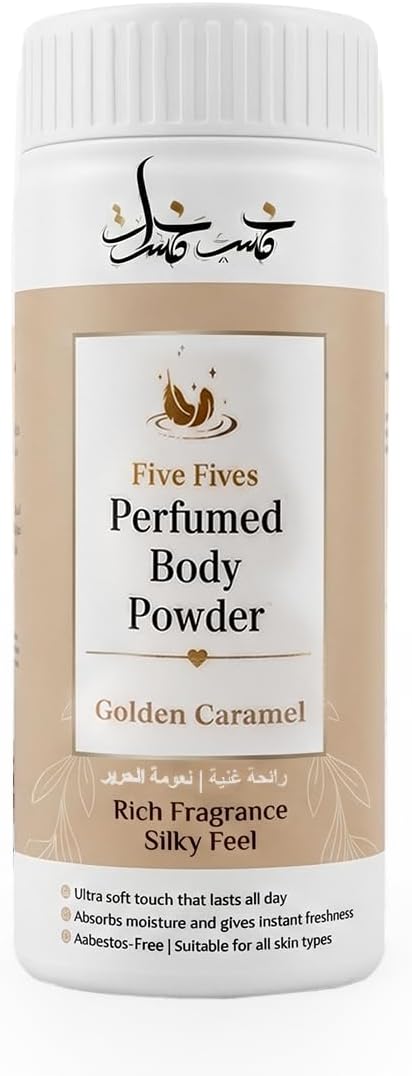 سعر ومواصفات مسحوق معطر للجسم برائحة الكراميل الذهبي من فايف فايفز، 100 جم (B0H8ZBXX5N) على Amazon EG