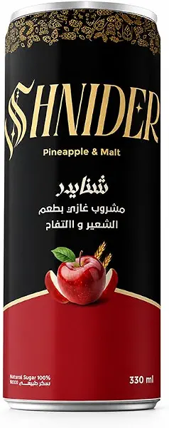سعر ومواصفات مشروب غازي بالتفاح والشعير من شنايدر، 330 مل (B0H471J149) على Amazon EG