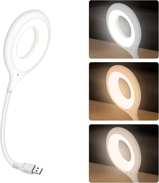 سعر ومواصفات مصباح USB يعمل بالتحكم الصوتي لكيبورد اللابتوب من كيويس قراءة LED بتصميم صغير الحجم مع عنق اوزة مرن للباور بانك والكمبيوتر والتحكم في الصوت - 3 الوان و4 درجات سطوع وميزة تشغيل/ايقاف ابيض (B0BLHRFXF1) على Amazon EG