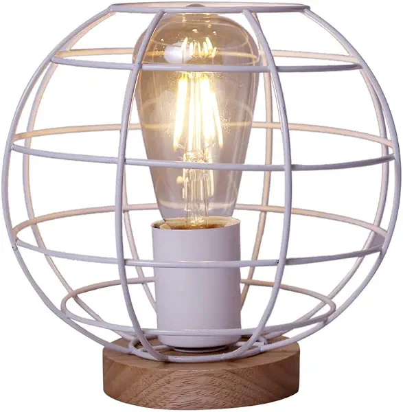 سعر ومواصفات مصباح طاولة ابيض ميتاليك، عدد 1 مصباح، معدن (B0C177JP73) على Amazon EG