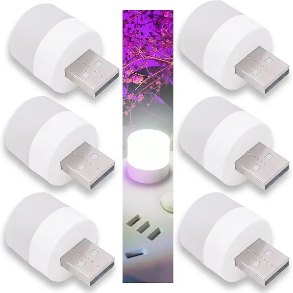 سعر ومواصفات مصباح ليلي صغير محمول بمنفذ USB للأطفال من 6 قطع بلون أبيض طبيعي، مصابيح ليلية صغيرة للأطفال والكبار وغرفة النوم والحمام والحضانة والممر والمطبخ، مصباح إضاءة USB للأماكن الخارجية (6 مصابيح بيضاء) (B09TFW6F54) على Amazon EG