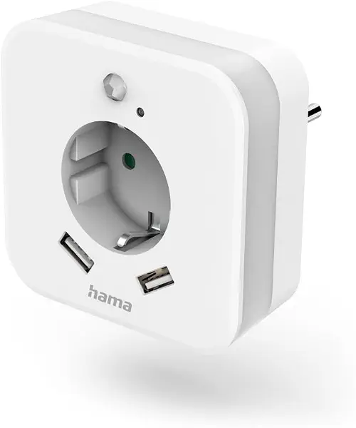 سعر ومواصفات مصباح ليلي ليد مع مقبس، 2 مخرج USB ايه من هاما، مستشعر حركة، مستشعر ضوء (ضوء توجيه، ضوء رضاعة، للأطفال والبالغين، ضوء غفوة، ضوء ليلي، مصباح للنوم)، أبيض (B0BN6MG91Q) على Amazon EG