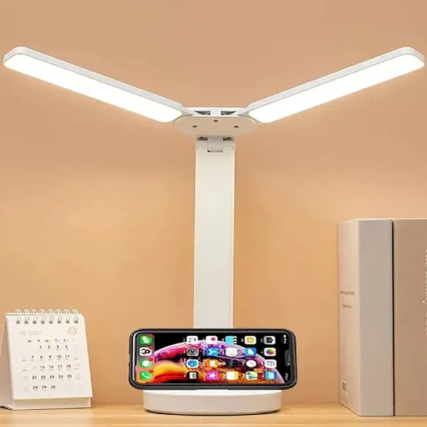 سعر ومواصفات مصباح مكتب LED 2 في 1 قابل للتعديل للدوران 120 درجة للعناية بالعين للتعتيم مزدوج الرأس للمهندس المعماري للمنزل والمكتب ومنضدة العمل والقراءة (B0B2KT84K8) على Amazon EG