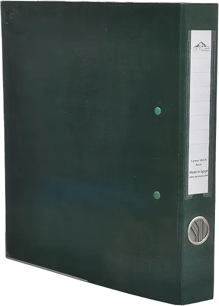 سعر ومواصفات مصنف بغطاء 4 سم بمشابك صغيرة A4 حافظة مستندات قوية لترتيب الورق في المكتب من برناسوس، أخضر غامق (B0FZ986YH9) على Amazon EG