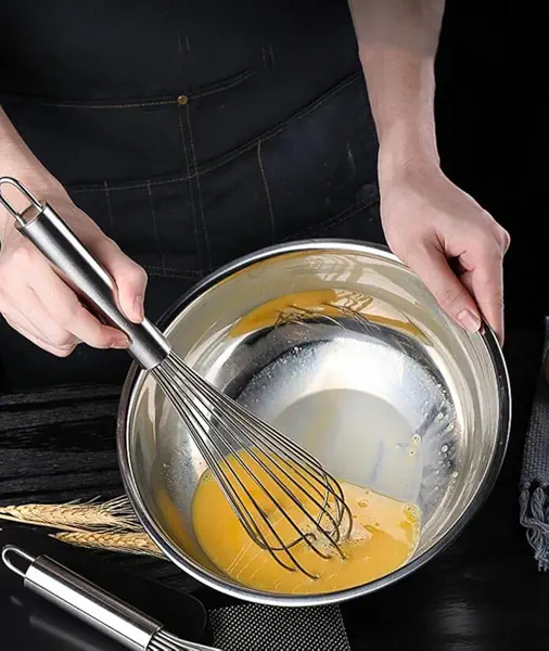 سعر ومواصفات مضرب بيض من الفولاذ المقاوم للصدأ، مضرب بيض للخلط والخفق والضرب والتحريك 37 سم (B0CWDNBNRK) على Amazon EG