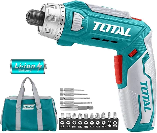 سعر ومواصفات مفك مسامير ببطارية 8 فولت TSDLI0801 من توتال (B091J72SP2) على Amazon EG