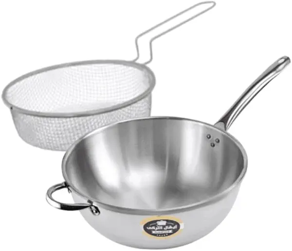 سعر ومواصفات مقلايه ووك المونيوم مقاس 28 بصفاية الزيت (B0H9LZ3D33) على Amazon EG