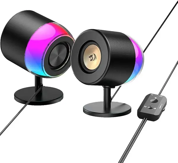 سعر ومواصفات مكبر صوت GS598 AHRI 2.0 متعدد الوسائط بإضاءة RGB من ريدراجون (B0FLVZCYCN) على Amazon EG