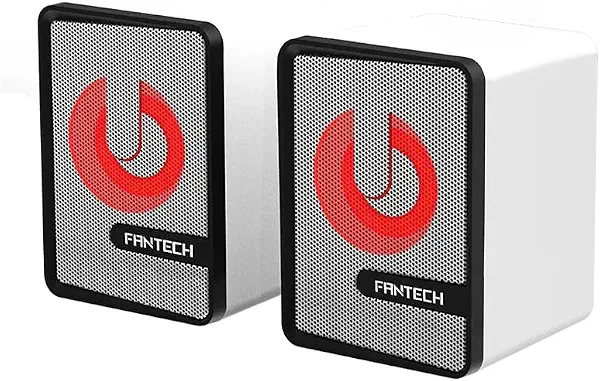 سعر ومواصفات مكبرات صوت GS203 بيت للألعاب بمنفذ USB 2.0 وإضاءة ار جي بي للكمبيوتر، مع مقبس واحدة ومنفذ USB لمصدر الطاقة من فانتيك (أبيض) (B0FN4YPZZ7) على Amazon EG