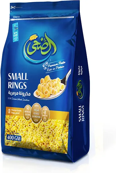 سعر ومواصفات مكرونة الضحى على شكل حلقات صغيرة، 400 جرام (B07FZPDNGJ) على Amazon EG