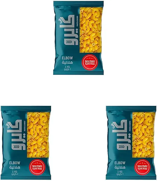 سعر ومواصفات مكرونة هلالية 1 كجم (عبوة من 3 قطع) من كايرو (B0FKK6TQXJ) على Amazon EG