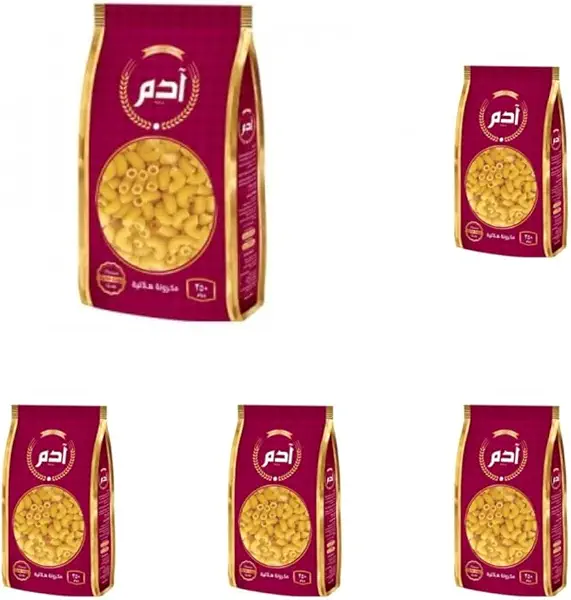سعر ومواصفات مكرونة هلالية من ادم، 350 جم، عبوة من 5 قطع (B0FKKHYH2V) على Amazon EG