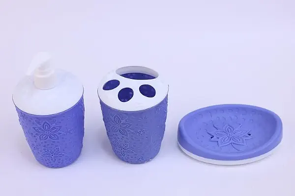 سعر ومواصفات ملحقات للحمام بتصميم زهرة الأوركيد من ام ستور، لون بنفسجي فاتح (mauve) ، مجموعة 3 قطعة (B0GLLVL9XH) على Amazon EG