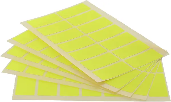 سعر ومواصفات ملصق مكتب من تانكس 19 × 40 ملم 70 ملصق 5 أوراق A5 موديل OFC113 ملصقات لاصقة فلورسنت لتصنيف الألوان (B0G1N5BPC1) على Amazon EG