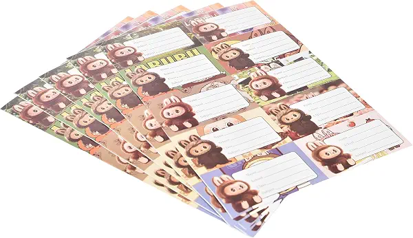 سعر ومواصفات ملصقات أسماء مدرسية قابلة للكتابة بتصاميم متعددة وألوان متنوعة نمط لابوبو للكتب والدفاتر وتنظيم الأغراض الشخصية LABEL-18 من المعايرجي (B0H7SVRF1R) على Amazon EG
