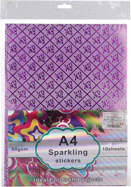 سعر ومواصفات ملصقات لامعة 10 ورقات للأطفال من 3A - موف 24366-8 - 3A-4679-Purple (B0D96LPZKM) على Amazon EG