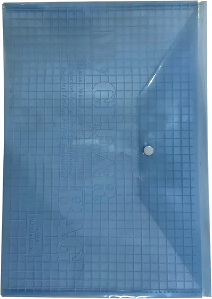 سعر ومواصفات ملف مستندات بلاستيكي بتصميم شفاف مزين بعبارة "My Clear Bag" من أندلسية، مقاس A4، أزرق (B0GKYXR511) على Amazon EG