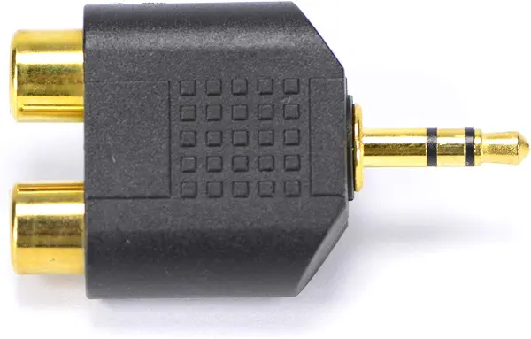 سعر ومواصفات 3.5 ملليمتر ذكر ستيريو التوصيل إلى 2-RCA أنثى جاك محول محول- أسود (B091DRDZDL) على Amazon EG