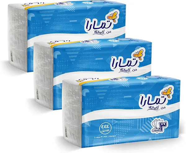 سعر ومواصفات مناديل الوجه من تمارا 444 منديل / 3 عبوات (B0DV9JQQ2V) على Amazon EG