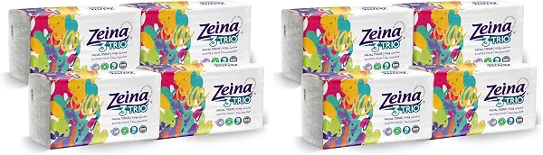 سعر ومواصفات مناديل ثلاثية الطبقات، عبوة من 4 أكياس × 500 منديل من زينة (B0FL9SMKFT) على Amazon EG