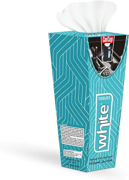 سعر ومواصفات مناديل سيارة في صندوق على شكل كوب من وايت (B07G8HFDMC) على Amazon EG