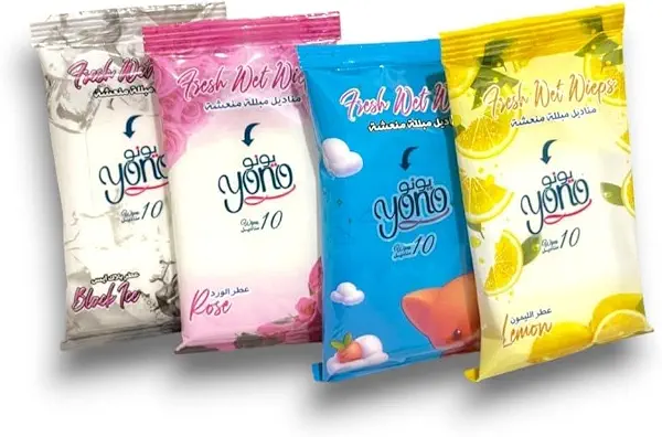سعر ومواصفات مناديل مبللة فائقة النعومة ومنعشة ومتعددة الروائح من يونو، 4 قطع (B0F4NVTBD2) على Amazon EG