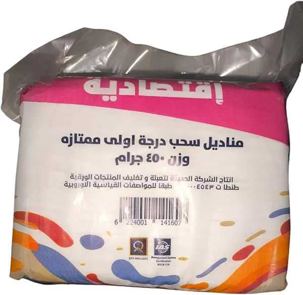 سعر ومواصفات مناديل مبللة قابلة للسحب بتغليف صديق للبيئة من نايس لايف، 450 جم (B0DJKBVKTC) على Amazon EG