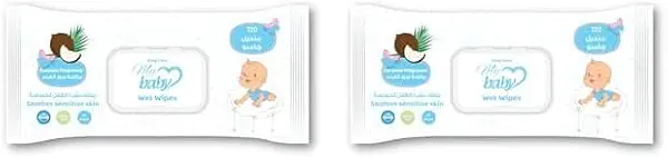 سعر ومواصفات مناديل مبللة للأطفال من ايزي كير، برائحة جوز الهند، 120 منديلًا (عبوة من قطعتين) (B0DZMDCH9T) على Amazon EG