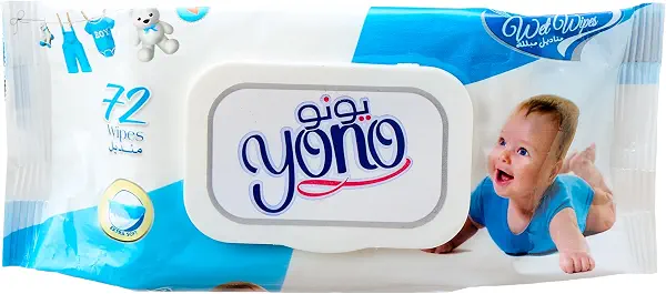 سعر ومواصفات مناديل مبللة للاطفال من يونو، 72 منديل. (B0F4NVHJFH) على Amazon EG