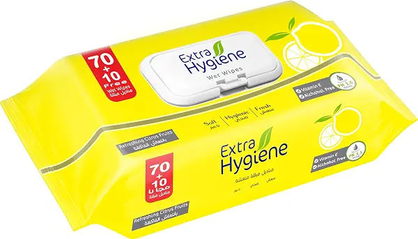 سعر ومواصفات مناديل مبللة من اكسترا هايجين، 80 منديل (B097DYY5T2) على Amazon EG