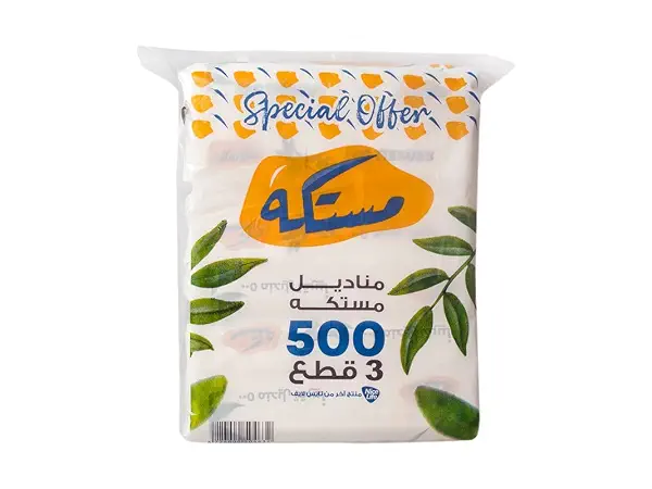 سعر ومواصفات مناديل ناعمة برائحة المستكة من نايس لايف، 500 منديل - 3 قطع (B097DJB44B) على Amazon EG