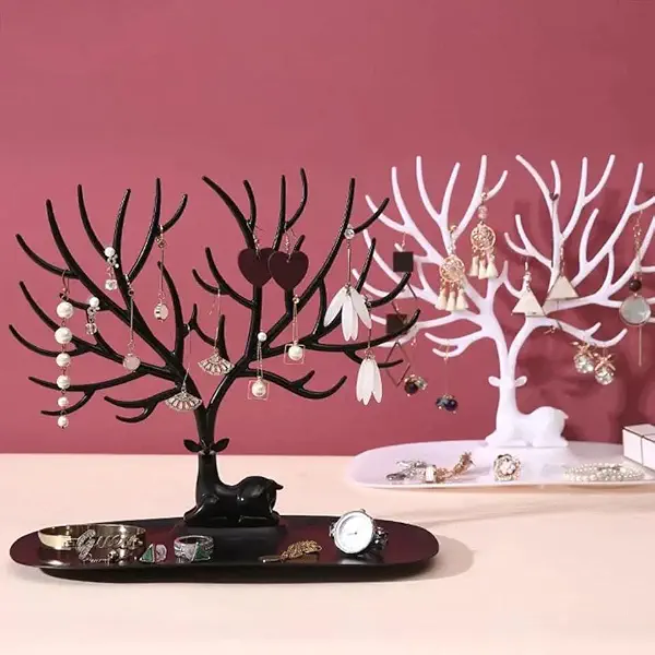 سعر ومواصفات منظم اكسسوارات بتصميم غزال بقرون شجرة ماي ليتل دير مصنوع من مواد قابلة للتعديل بمقاس كبير على شكل أبيض وأسود قطعتان سنط (B0C72TYZWN) على Amazon EG