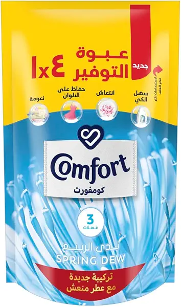 سعر ومواصفات منعم الاقمشة برائحة ندى الربيع من كومفورت، 400 ملليلتر , عدد 1 (B08WJLFPWM) على Amazon EG