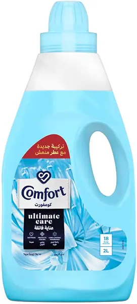 سعر ومواصفات منعم الاقمشة من كومفورت - ازرق ندى الربيع، 2 لتر (B08WJLF36Q) على Amazon EG