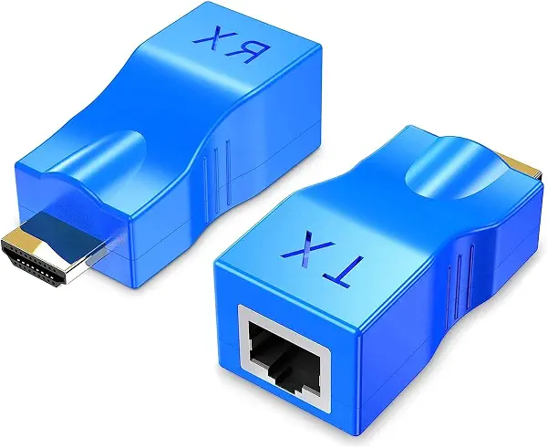سعر ومواصفات منفذ HDMI كابل شبكة من إلى RJ45 محول مكرر عبر كات 5e - 6 1080 بيكسل فيما فوق 30 متر وصلة لتليفزيون عالي الدقة HD وHDPC وPS4 وSTB و4K و2K قم بطلب سلك نحاس نقي 5e - - 6e ولا يدعم HDCP مايكرووير (B0852WQY2L) على Amazon EG