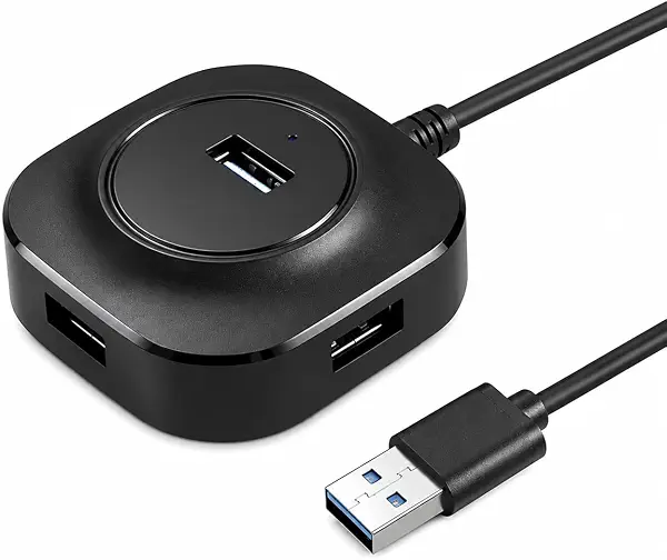 سعر ومواصفات موزع USB بـ4 منافذ مع مدخل طاقة مايكرو USB - موزع بيانات USB عالي السرعة للابتوب والكمبيوتر والجوال والتابلت - موزع USB محمول صغير الحجم (B0H1NY5Y1Z) على Amazon EG