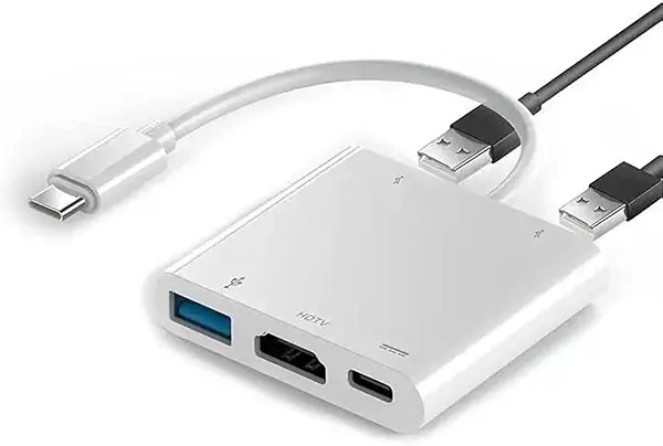سعر ومواصفات موزع USB سي 5 في 1 (شحن USB نوع سي بي دي - HDMI 4K @30 - USB 3.0 X3) من اير سكاي (B0BVJ6GSRX) على Amazon EG