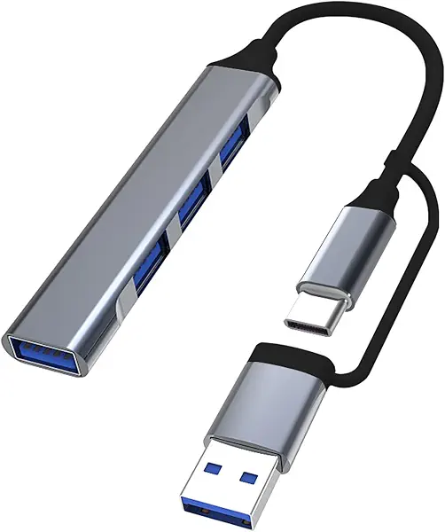 سعر ومواصفات موزع USB سي، موزع بيانات USB 3.0 4 منافذ رفيع للغاية متعدد المنافذ USB 3.0 بسرعة عالية 5 جيجابايت في الثانية متوافق مع تابلت ميت بوك من النوع سي وسيرفس برو ونوت بوك وذاكرة فلاش USB وغيرها من لامكرتلب (B0CP1S5528) على Amazon EG