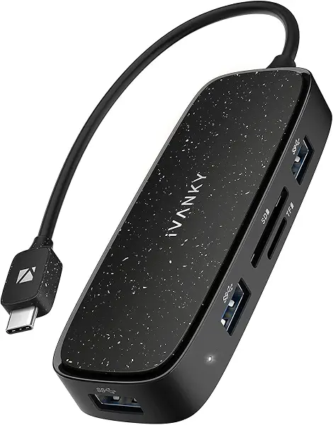 سعر ومواصفات موزع USB نوع سي كلاسيكي من ايفانكي محول متعدد المنافذ 7 في 1 بمنفذ HDMI 4K توصيل طاقة 100 وات 3 A 3.0 قارئ بطاقات SD TF متوافق مع M1 ماك بوك برو اير XPS والمزيد الأجهزة النوع C الألوان، متعدد الألوان (B09B1WY4L2) على Amazon EG