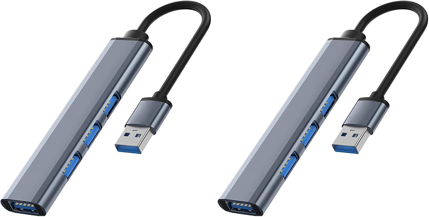سعر ومواصفات موزع USB 3.0 و2.0 متعدد المنافذ من اندرويس - موسع 4 منافذ لاجهزة ماك بوك برو/اير، اكس بوكس، ويندوز، اي او اس، اندرويد، فيستا، منافذ متعددة للكمبيوتر (عبوة من قطعتين) (B0HLF7QFQ7) على Amazon EG