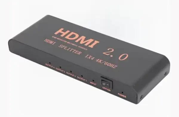 سعر ومواصفات موزع إشارة ايفا HDMI من 1 إلى 4 منافذ ودقة 4K بتردد 60 جيجاهرتز 2.0 مع مخرج صوت بصري رقمي ومخرج R/L 3.5 ملم (B0FJMF1QD2) على Amazon EG