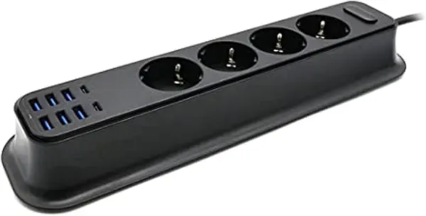 سعر ومواصفات موزع طاقة بـ 6 منافذ USB ومنفذين نوع سي للشحن السريع من موكسوم، موديل MX-ST05 (B0B4HHZ1M7) على Amazon EG