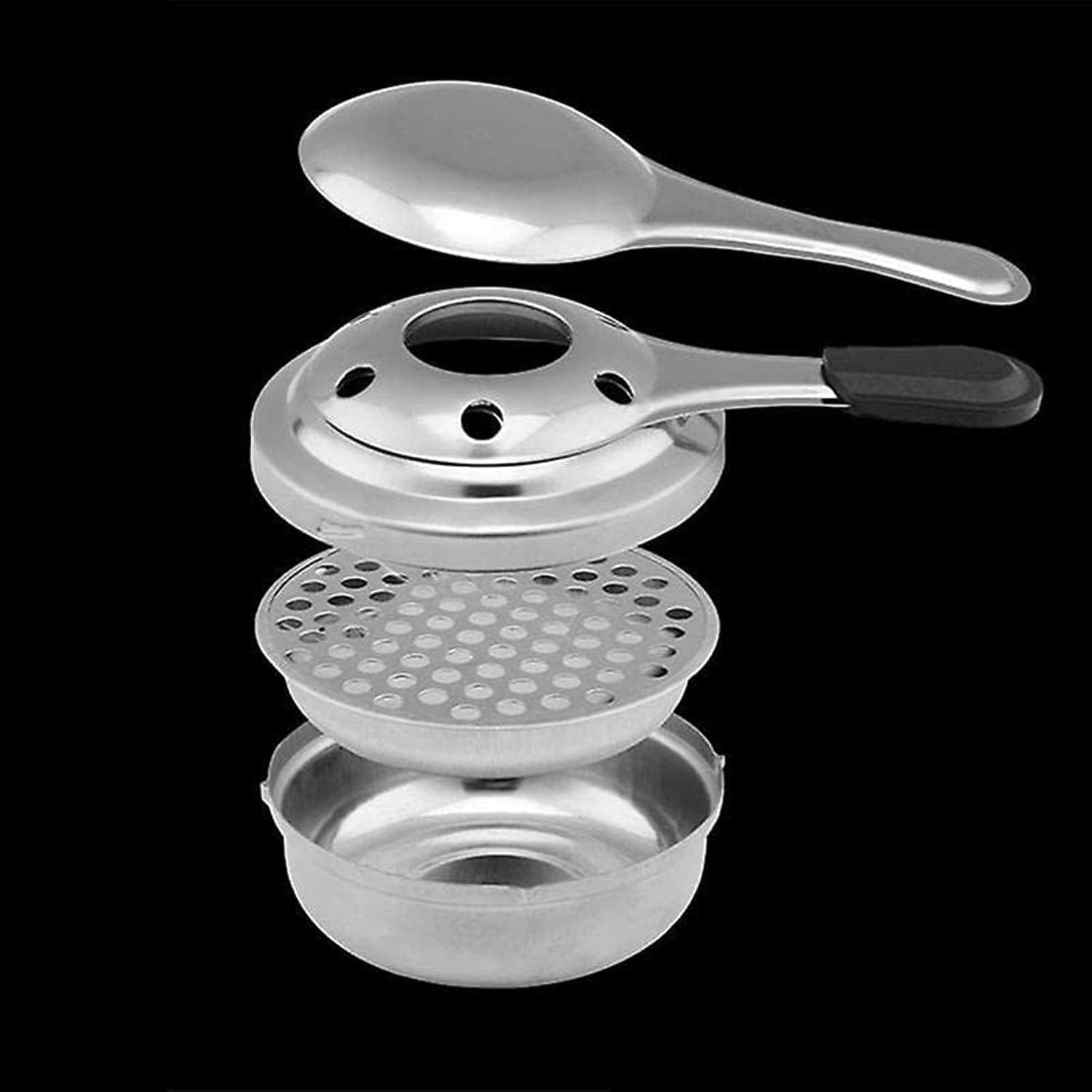 سعر ومواصفات موقد كحول صغير - موقد فوندو محمول فعال من الستانلس ستيل مع مقبض مضاد للحرق وغطاء امان، وعاء طبخ للتخييم مثالي للبوفيهات والمناسبات لتقديم الطعام (B0BQWHNCWP) على Amazon EG