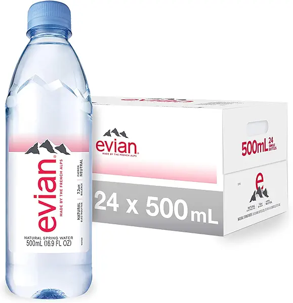 سعر ومواصفات مياه معدنية ايفيان، 24 زجاجة × سعة 500 مل (B07C1BFHFJ) على Amazon EG