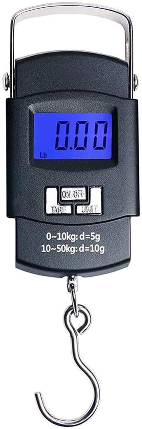 سعر ومواصفات ميزان بشاشة LCD باللون الأسود بسعة قصوى 50 كيلوجرام يقيس بـ كيلوغرام و رطل (B0GG6YS914) على Amazon EG