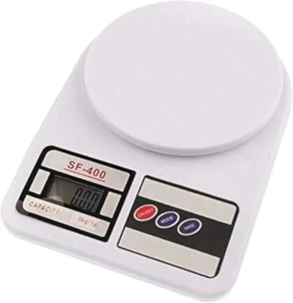 سعر ومواصفات ميزان مطبخ رقمي 5 كجم/ 5000 جرام - 1 جرام (B091CH9DBN) على Amazon EG