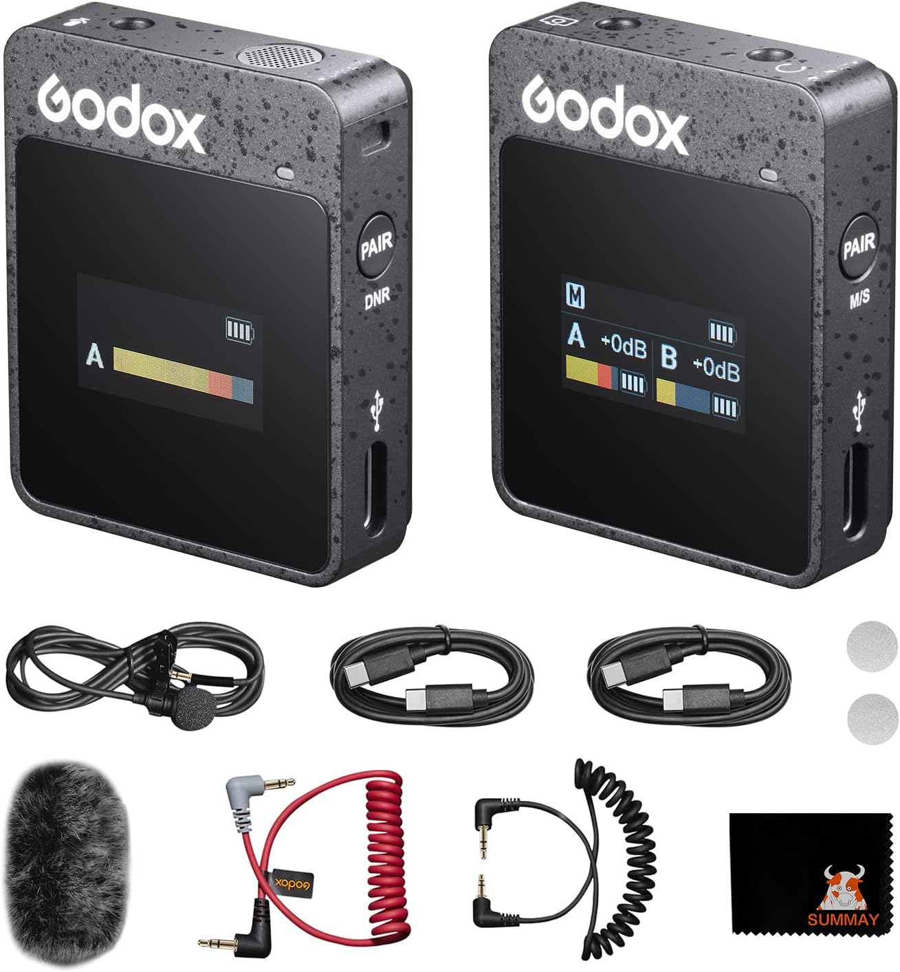 سعر ومواصفات ميكروفون لافالير M1 موف لينك II 1 TX + RX بتصميم صغير محمول من جودوكس بنطاق 100 متر وبطارية تدوم 8 ساعات لنظام اندرويد والكمبيوتر والكاميرا والبث المباشر وتسجيل الفيديو أسود إضافي أحادى (B0BVB8TPFK) على Amazon EG