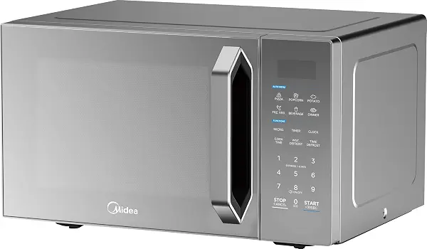سعر ومواصفات ميكروويف من ميديا EG0P042MX-S، شواية رقمية، 1000 واط، 6 قوائم تلقائية، 11 مستوى طاقة، وضع اقتصادي، 32 لتر، فضي مع باب مراة (B0FQC2R6HS) على Amazon EG