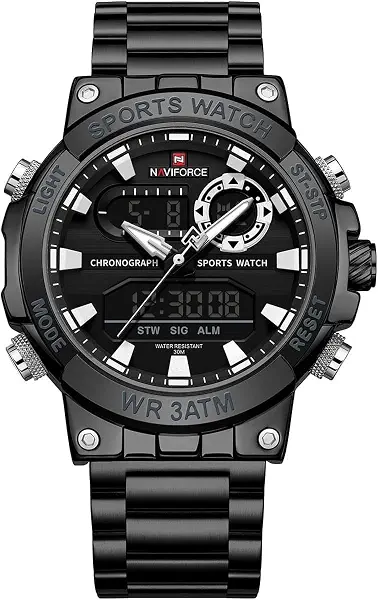 سعر ومواصفات نافي فورس Naviforce 9237 – Elegant Men's Watch with Black/White/Black (B0FN4VJLJB) على Amazon EG